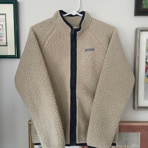Cream Columbia Fleece Jacket